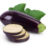 Eggplant or aubergine isolated on