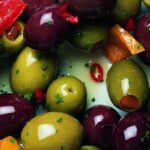 Vibrant colors of olives